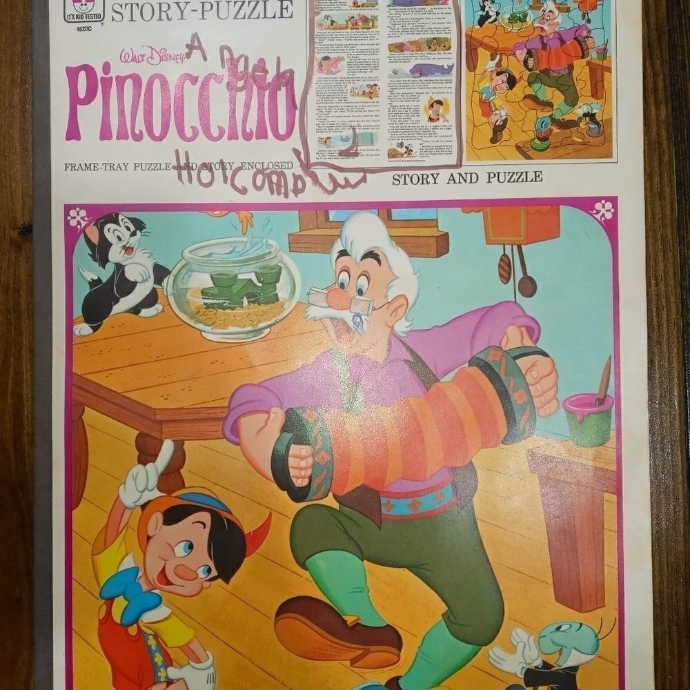 VINTAGE DISNEY WHITMAN 1973 PINOCCHIO FAIRY TALE